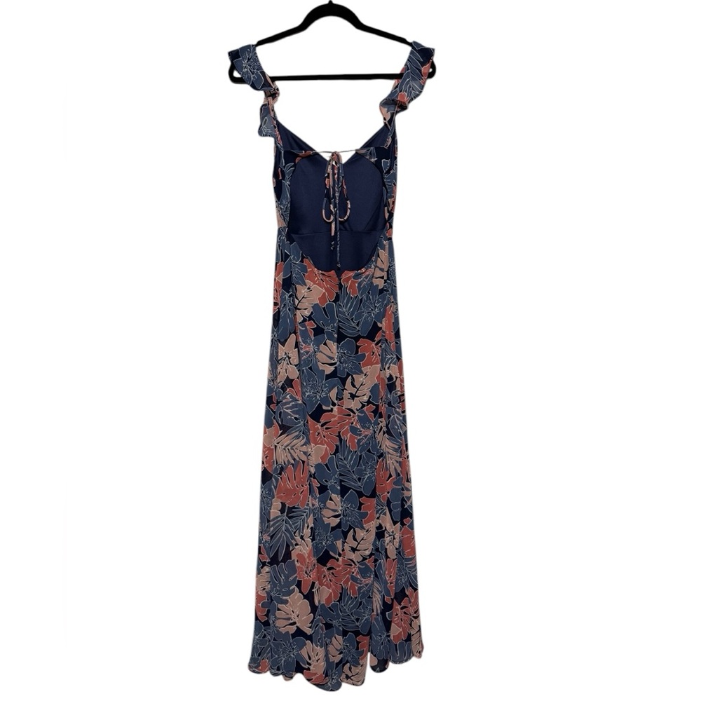 Lulus‎ Fragrant Blooms Navy Blue floral Print Maxi Dress Small Wedding Guest - Picture 4 of 7